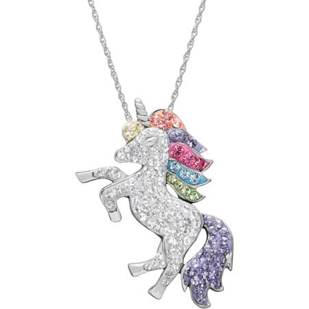 Luminesse Swarovski Sterling Silver Unicorn Pendant (Photo: Walmart)