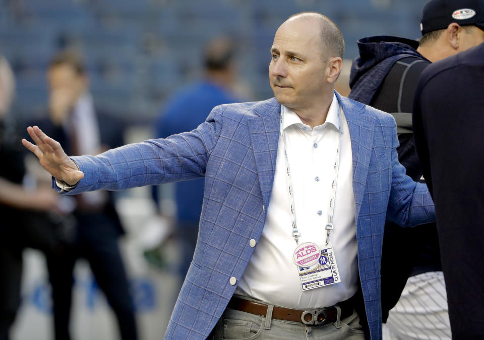 Brian Cashman isn’t wrong; the Yankees are going to be an imposing presence next season. (AP Photo)