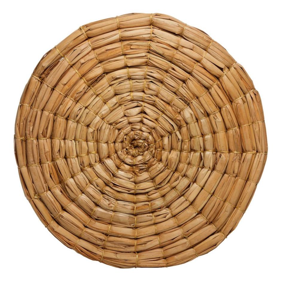 53) Natural Woven Seagrass Round Placemat, 16"