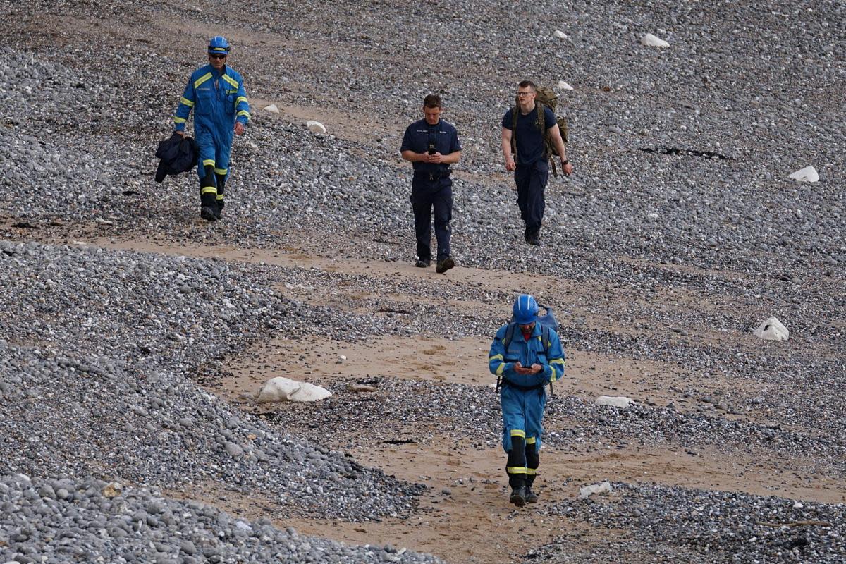 The Navy and coastguard responded to a suspected unexploded bomb at Birling Gap <i>(Image: Sussex News and Pictures)</i>