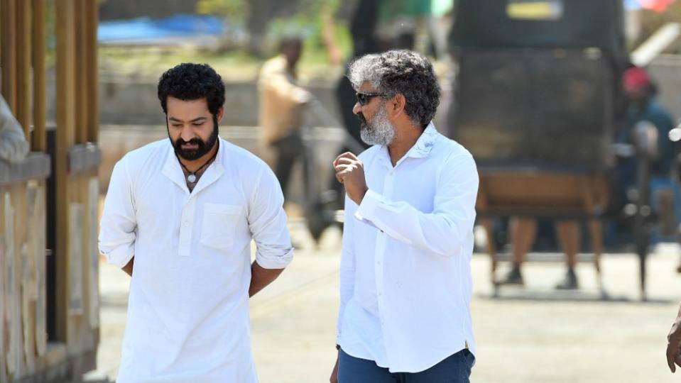 NTR Jr, S.S. Rajamouli - Credit: DVV Entertainment