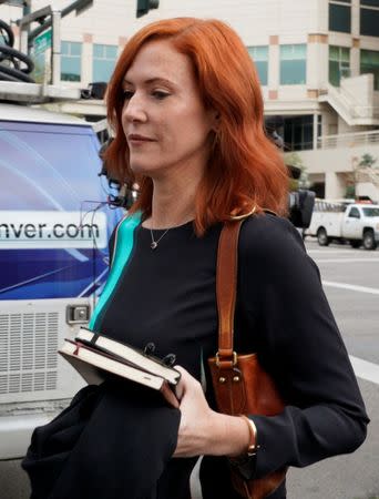 Taylor Swift publicist Tree Paine arrives at Denver Federal Court where the Taylor Swift groping trial jury selection is to resume in Denver, U.S., August 8, 2017. REUTERS/Rick Wilking