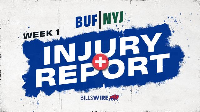 Bills injury report for Week 1 at Jets