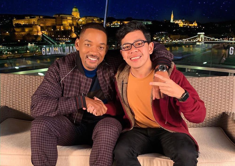 Muhammad Sofian got to meet the Fresh Prince of Bel-Air star in the flesh at Budapest. — Picture from Instagram/sofyank96