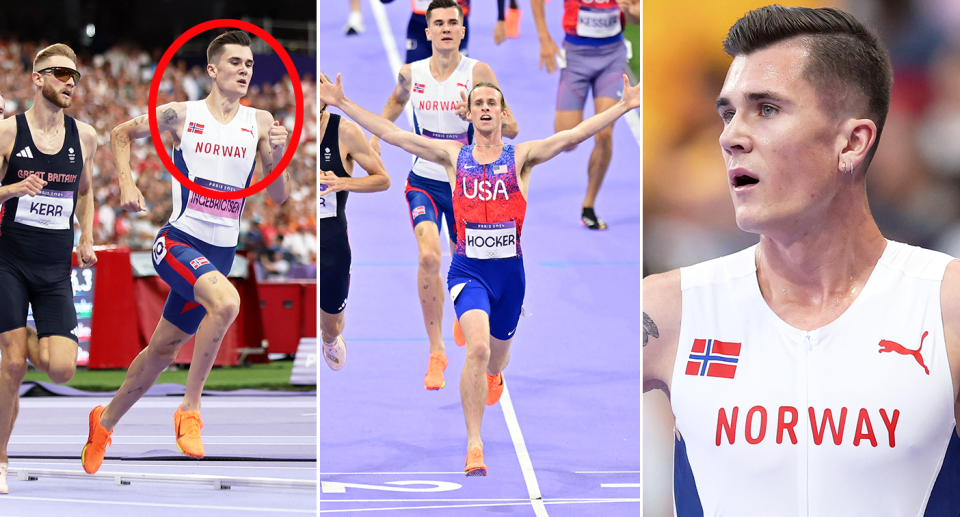 These images show reigning Olympic champion Jakob Ingebrigtsen.