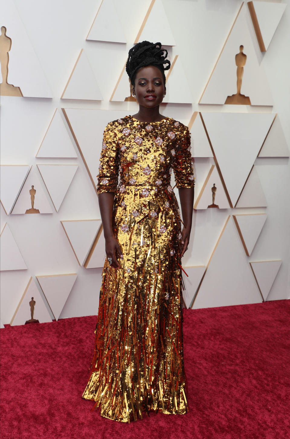 Lupita Nyong'o on the Oscars 2022 Red Carpet