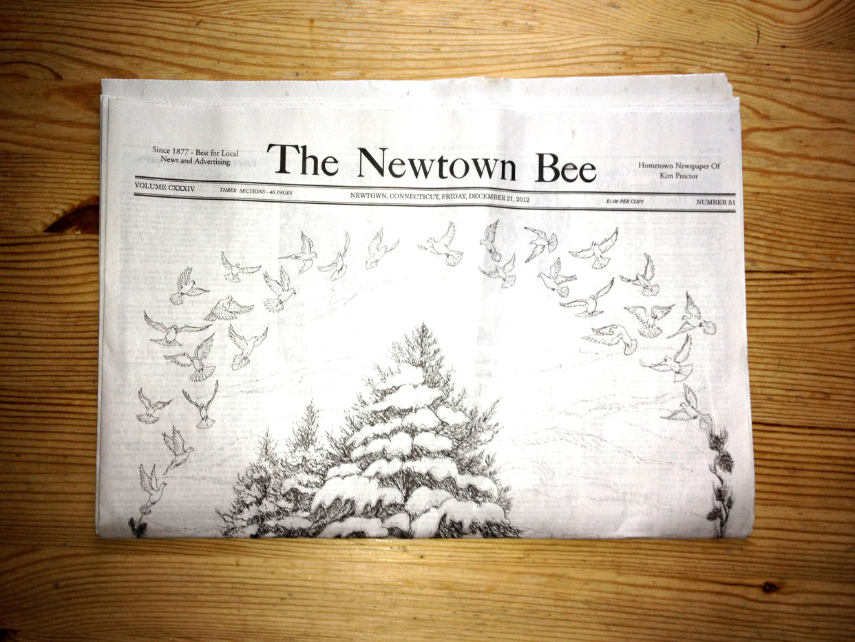 Cover of the Newtown Bee, Dec. 21, 2012. 