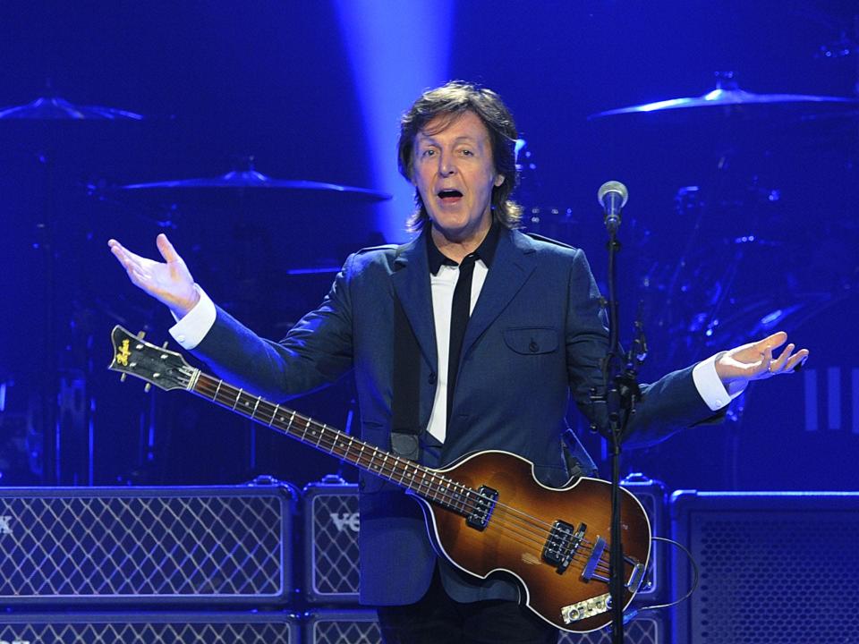 Paul McCartney performs during his packed concert at Bridgestone Arena Oct. 16, 2014.
