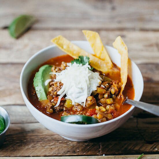 Tortilla Soup With Lentils