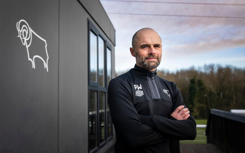 Paul Warne, manager of Derby County at the club's training ground - ‘People no longer fear for their jobs’ - inside the great Derby rebuild - Andrew Fox/Telegraph
