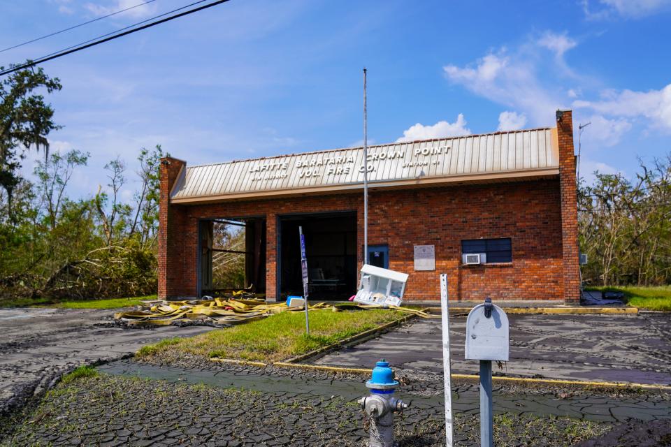 Hurricane Ida destroyed the volunteer fire station on Barataria, La., and a few days later, six homes burned down because firefighters couldn't get across to the island to save them.