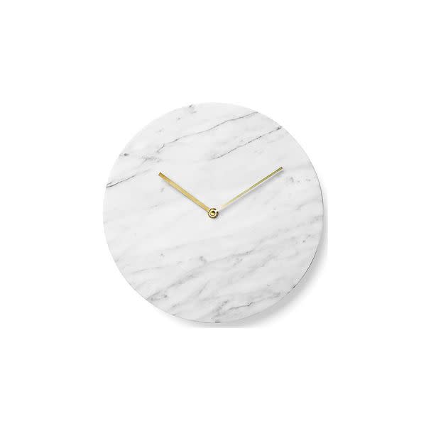 <p><a href="https://go.redirectingat.com?id=74968X1596630&url=https%3A%2F%2Fwww.zola.com%2Fshop%2Fproduct%2Fmenu_wallclock_11.8_white&sref=https%3A%2F%2Fwww.townandcountrymag.com%2Fthe-scene%2Fweddings%2Fg45322894%2Fwedding-registry-tips-and-tricks%2F" rel="nofollow noopener" target="_blank" data-ylk="slk:Shop Now;elm:context_link;itc:0;sec:content-canvas" class="link rapid-noclick-resp">Shop Now</a></p><p>Marble Wall Clock</p><p>zola.com</p><p>$199.99</p><span class="copyright">Courtesy</span>