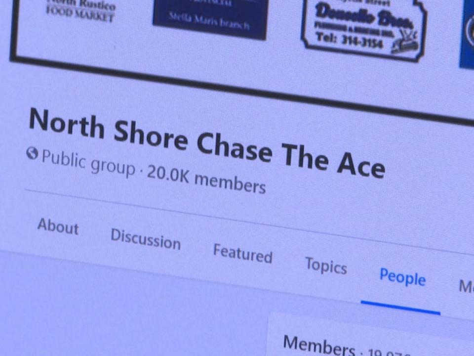 The North Shore Chase The Ace Facebook group currently has over 20,000 members. (CBC - image credit)