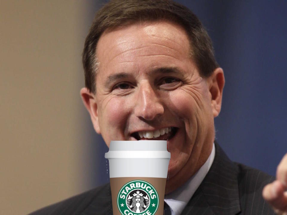 Mark Hurd Starbucks