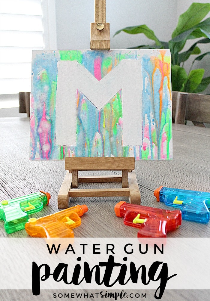 summer crafts water gun painting