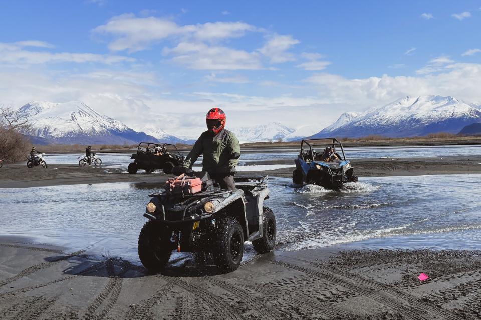 ATVing through glaciers with Alaska Backcountry Adventure Tours