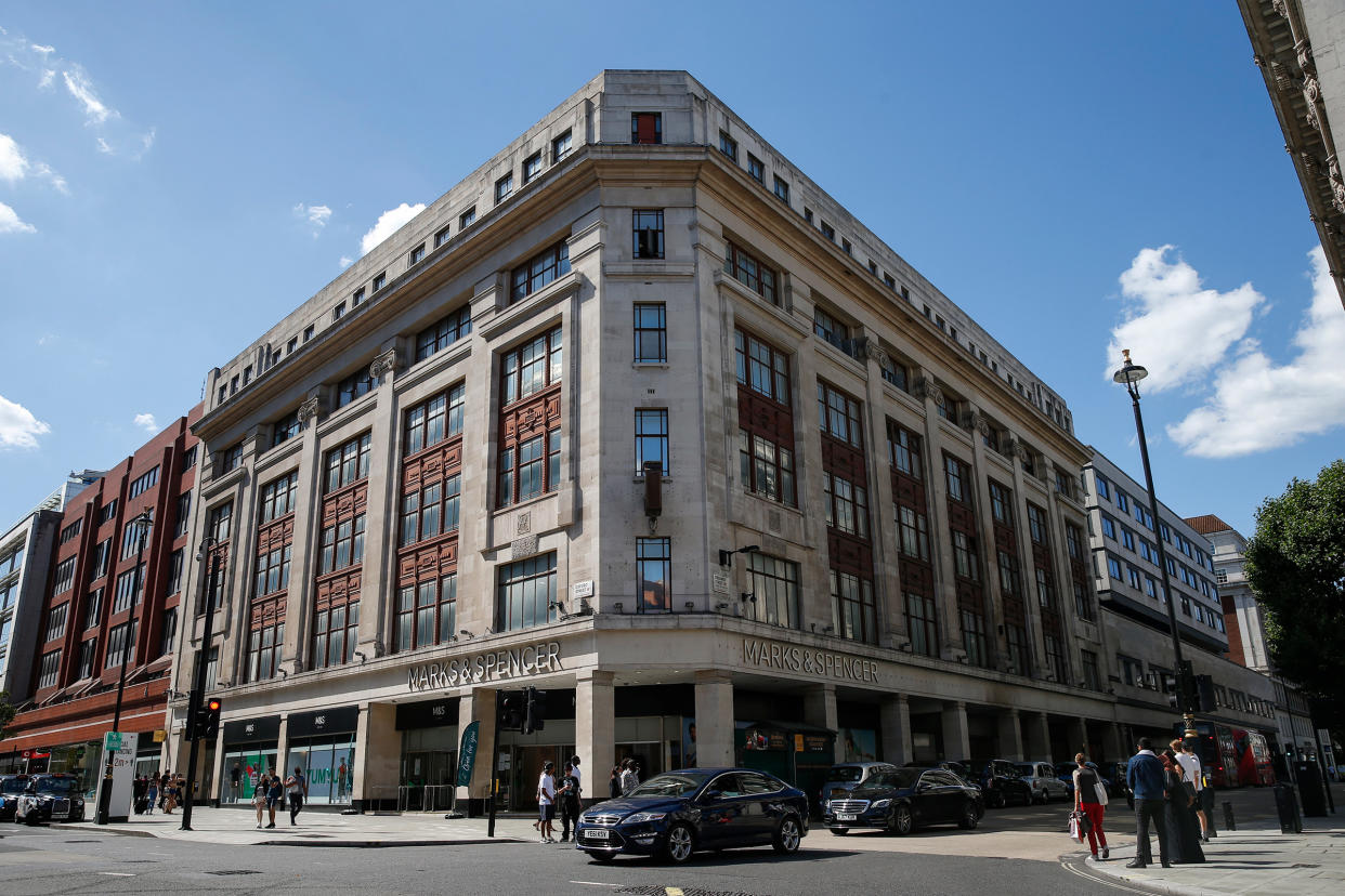 The Marks & Spencer store on Oxford Street in London, on July 20, 2020.