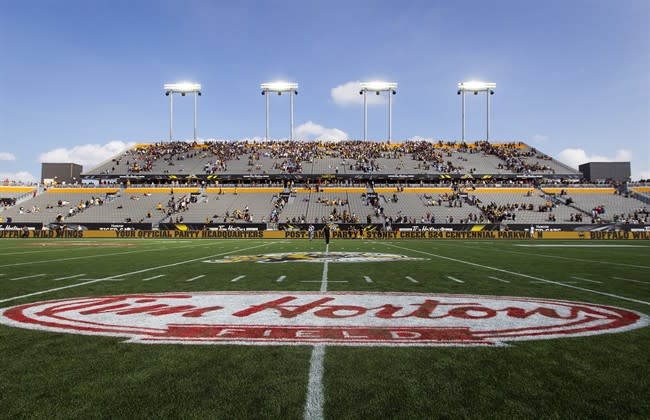 Monday night's reports of a fire at Tim Hortons Field (seen on Labour Day) proved to be false.