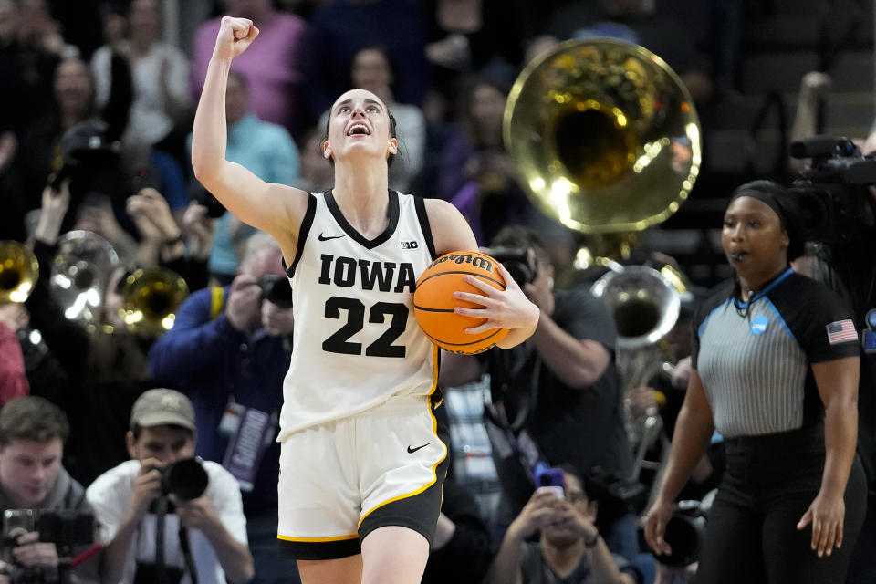 Caitlin Clark of Iowa is the AP Player of the Year in women's hoops for