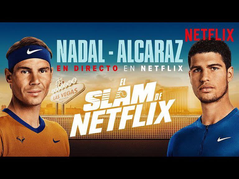 La presentación de la exhibición entre Rafael Nadal y Carlos Alcaraz, que se disputará en Las Vegas