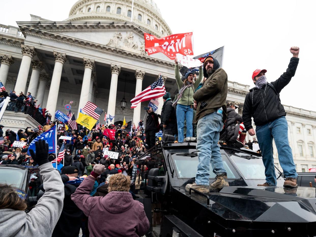 US capitol trump protest rioters
