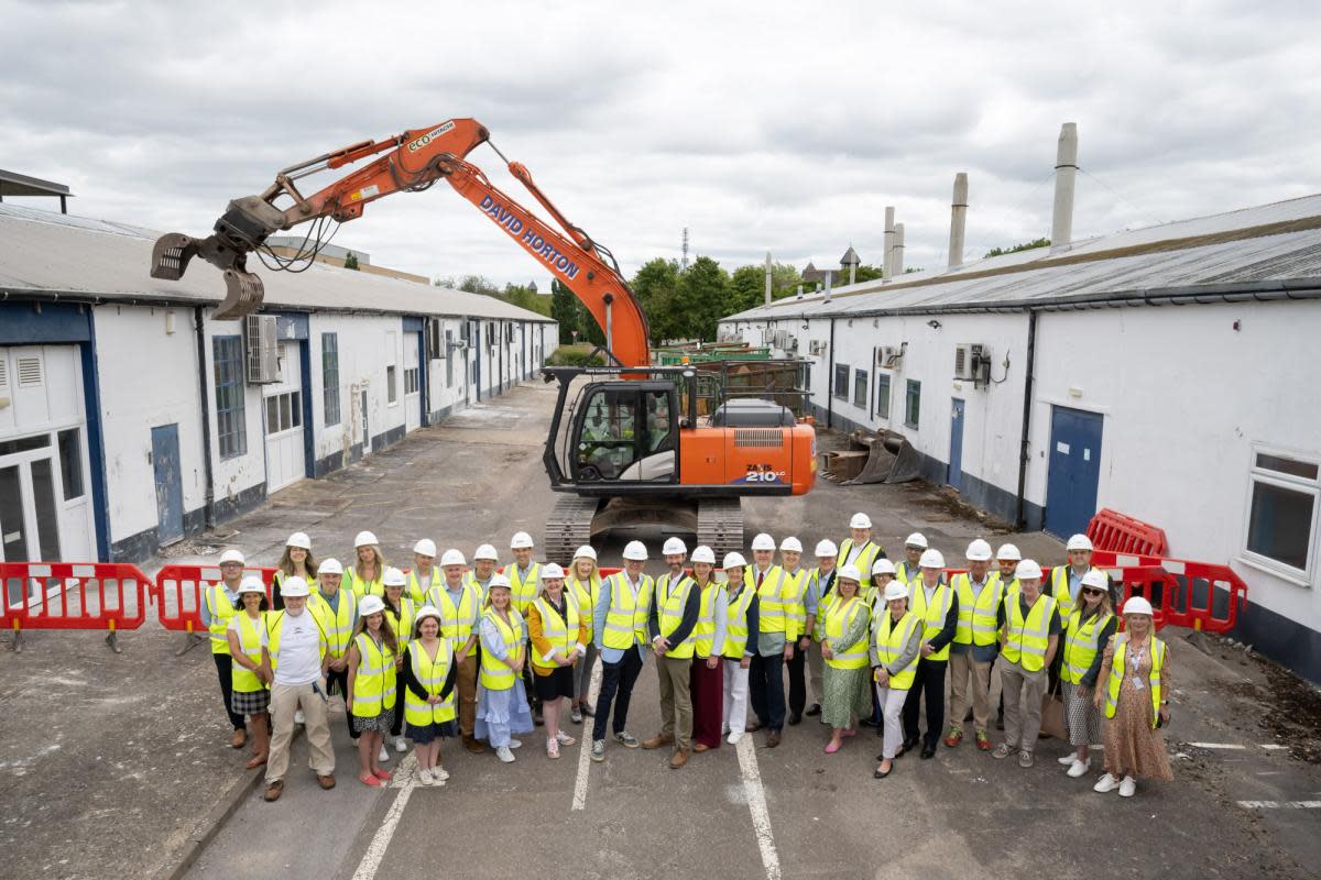 A demolition ceremony was held at Milton Park <i>(Image: Milton Park)</i>