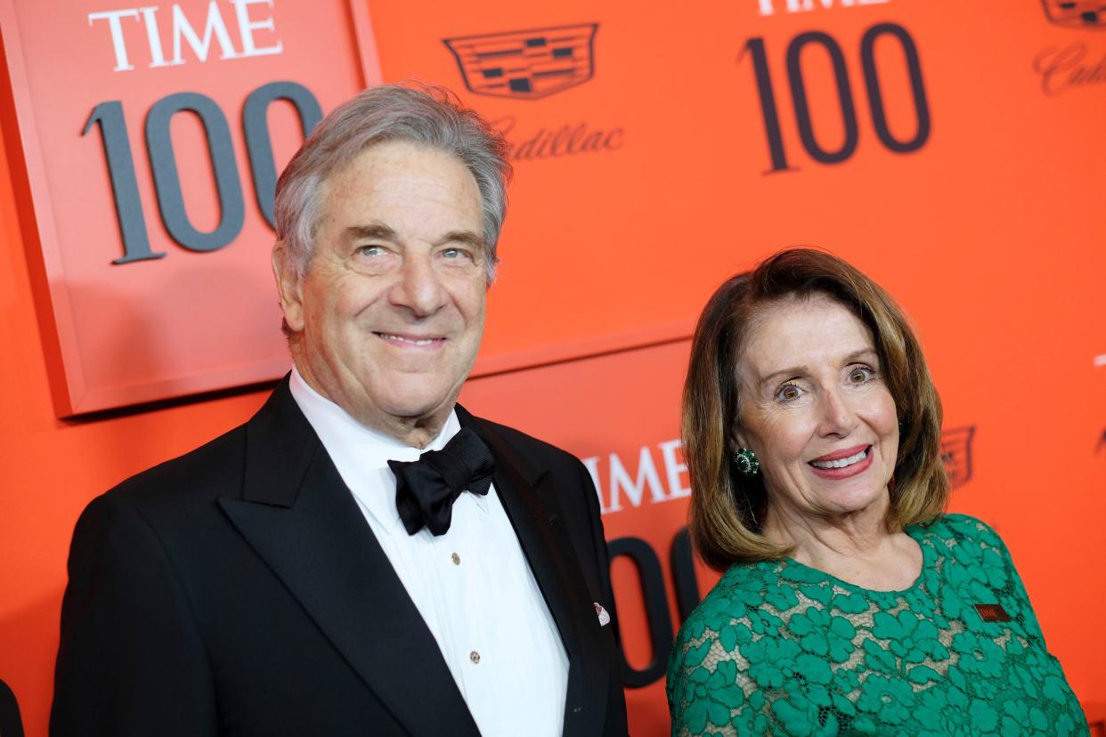 Paul and Nancy Pelosi attend the TIME 100 Gala Red Carpet at Jazz at Lincoln Center on April 23, 2019 in New York City. 