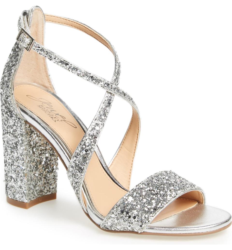 Cook Block Heel Glitter Sandal