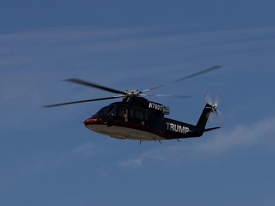 Trump Sikorsky S76 helicopter