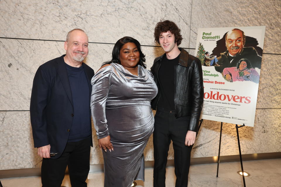 Paul Giamatti, Da’Vine Joy Randolph and Dominic Sessa