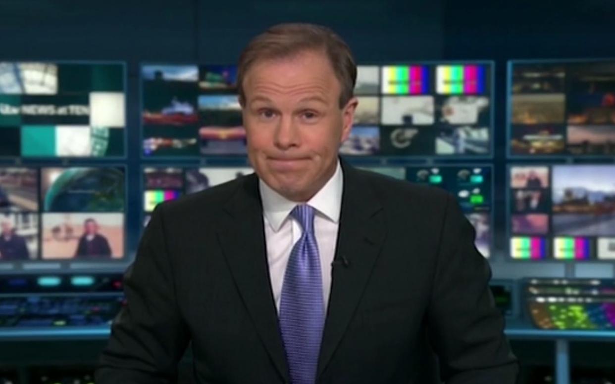 Presenter Tom Bradby told viewers that a fire alarm forced the programme off air - PA