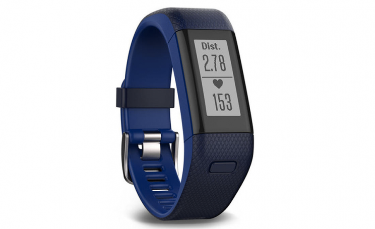  Garmin's Vivofit HR+ is waterproof and has GPS.