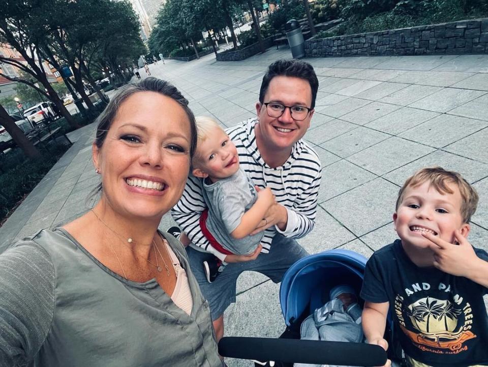 Dylan Dreyer family walk