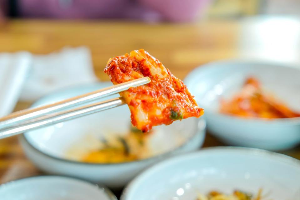 Previous research has shown that bacteria from kimchi has an anti-obesity effect in animals. Getty Images/iStockphoto