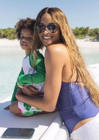 <p>Russell Wilson/Instagram</p> Ciara at the beach with her family