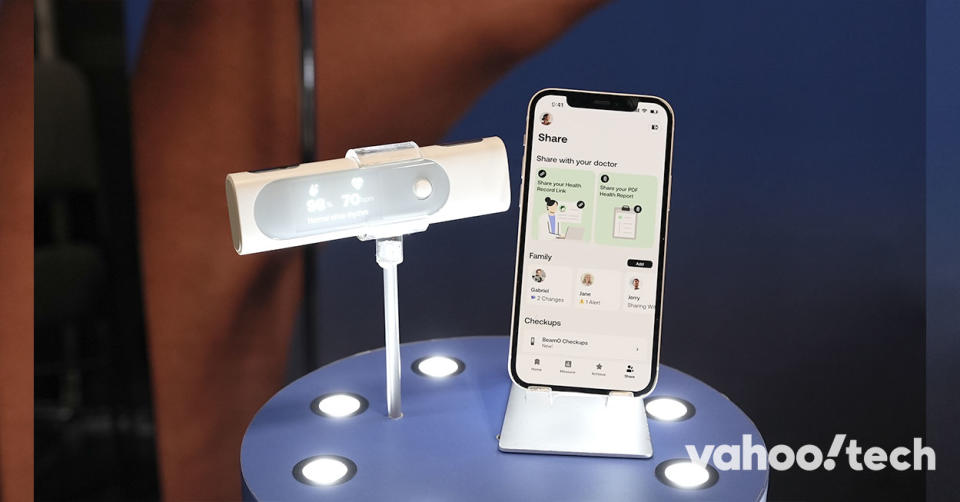 身體測量數據可透過 app 直接與醫生分享。