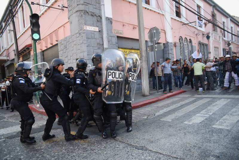 Protest against Congress in Guatemala City