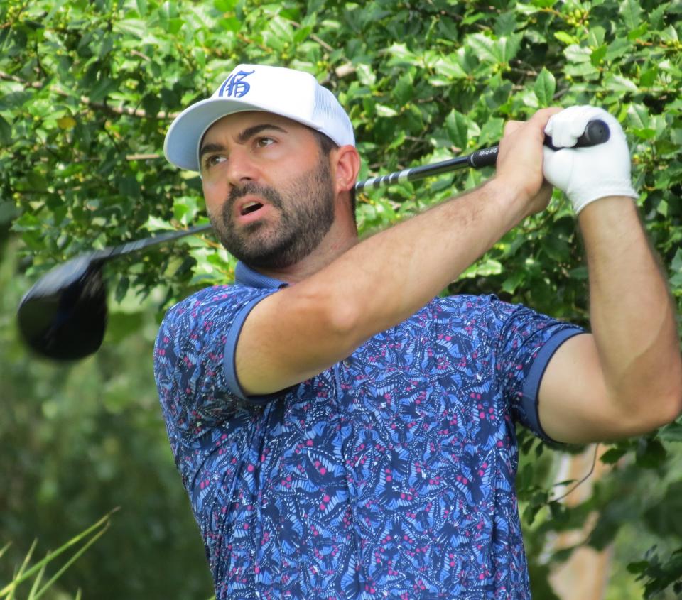 Chris DeJohn is tied for second following the second round of the 122nd New Jersey Amateur Golf Championship at Manasquan River GC in Brielle on Tuesday, July 11, 2023.