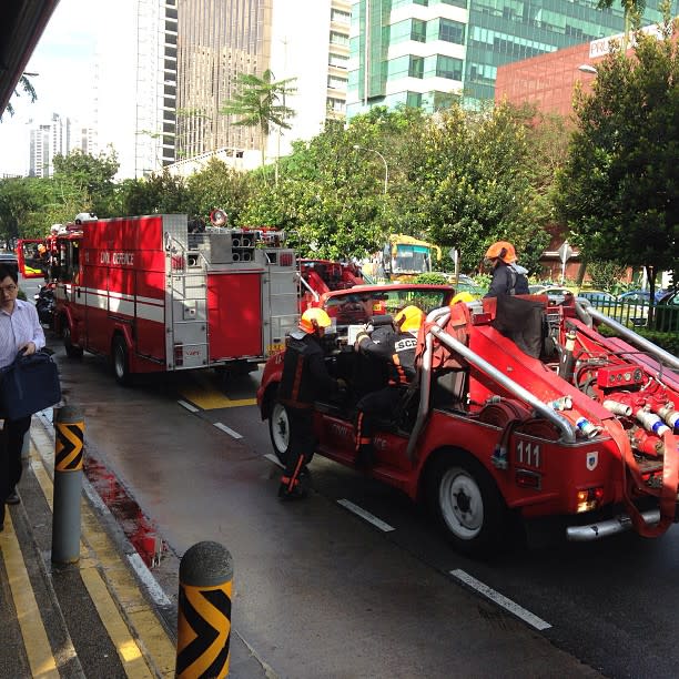 SCDF deployed two fire engines and several support vehicles to put out the fire.