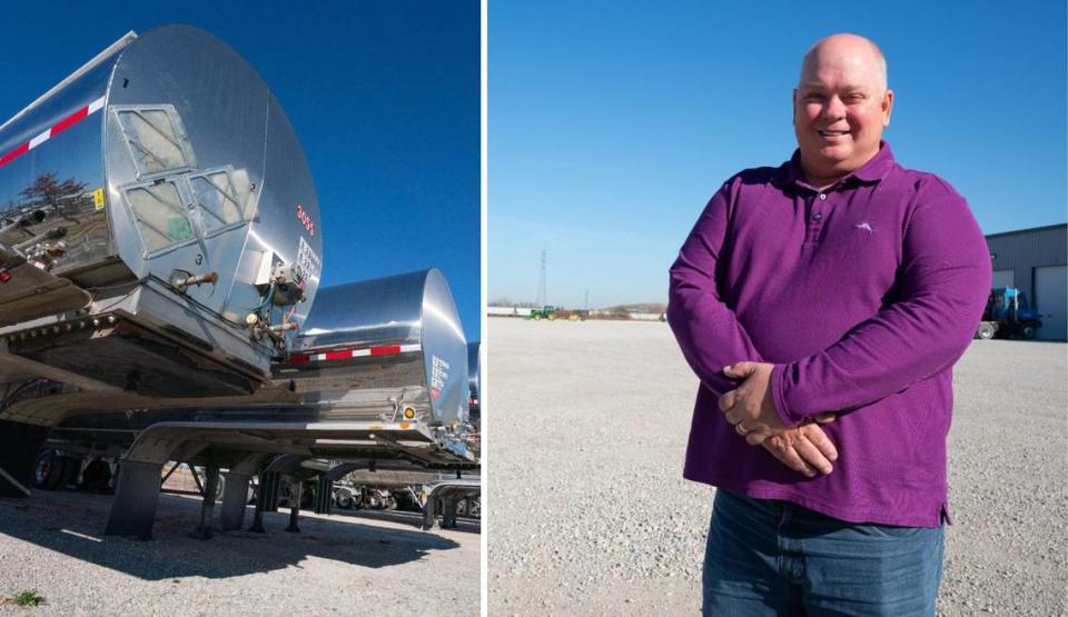 Joe Newman, owner of Newman Carriers in Fairmont City, wants to build a spur from railroad tracks to his building so he can unload tanks of chemicals, resin and petroleum products for distribution in the St. Louis region.