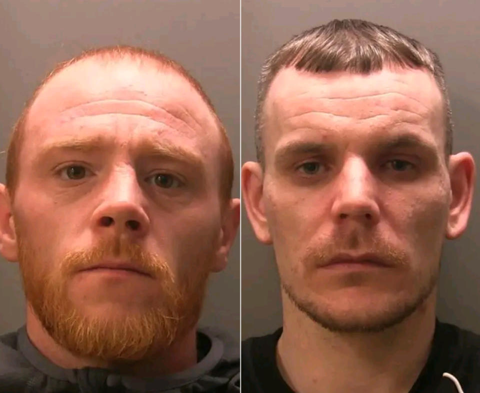 David Ratcliffe (left) and Jamie Elston (right) admitted causing grievous bodily harm with intent. (Cumbria Police)