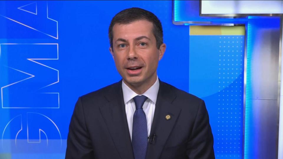 PHOTO: United States Secretary of Transportation Pete Buttigieg appears on 'Good Morning America,' March 27, 2024. (ABC News)