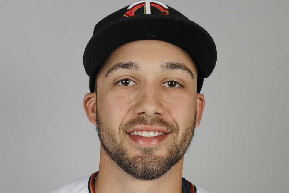 FILE - This is a 2020 file photo showing Alex Kirilloff of the Minnesota Twins baseball team. Alex Kirilloff has never played in a regular season major league game, but he is on track to become Minnesota's regular left fielder. (AP Photo/Brynn Anderson, File)