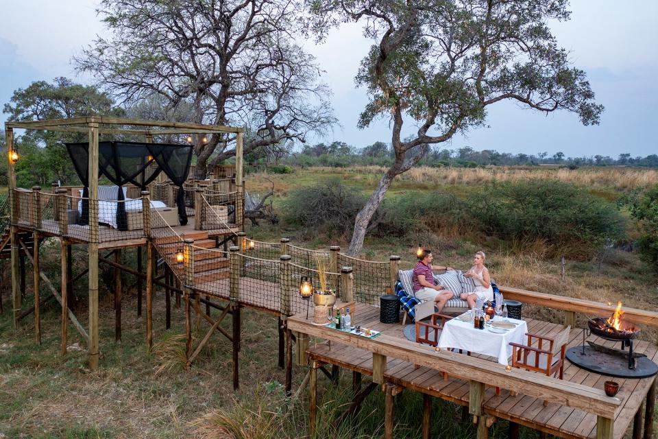 The Tuludi Sky Suite at Natural Selection’s Tuludi Camp in Botswana