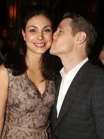 Bruce Glikas/WireImage Morena Baccarin and Ben McKenzie pose at the opening night for the play "Grand Horizons" on Broadway in January 2020 in New York City.