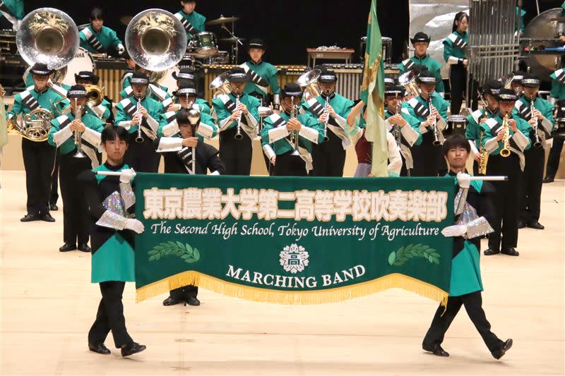 東京農業大學第二高等學校吹奏樂部。（圖／慶籌會提供)