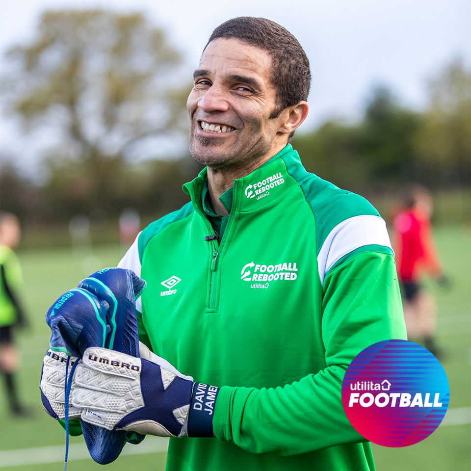 James, 53, helped co-create Football Rebooted alongside Utilita Energy in 2021 with the aim of preventing at least a million pairs of boots from ending up in landfill and saving 136,000 tonnes of carbon