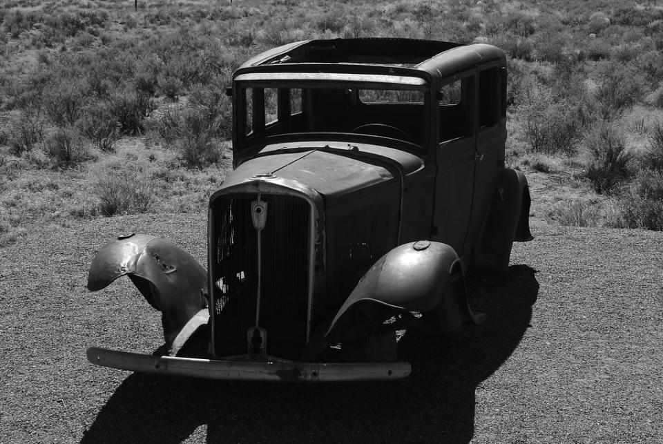 Old Route 66 - Black and White