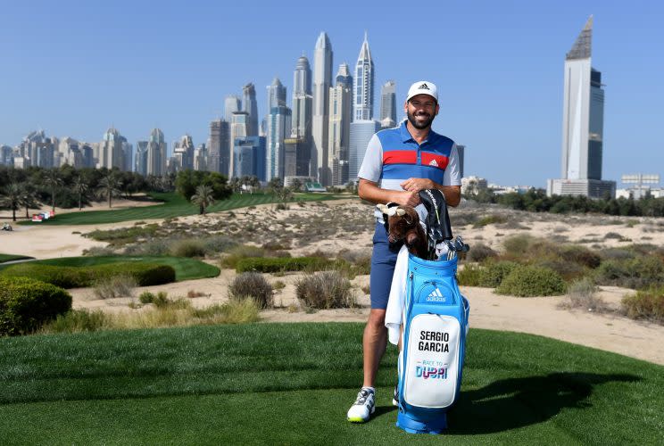 Sergio Garcia will have a special caddie at the British Masters. (Getty Images)