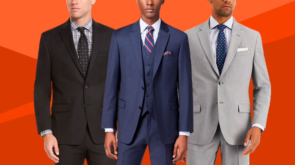 Save as much as 60% on men's suits right now at Macy's.